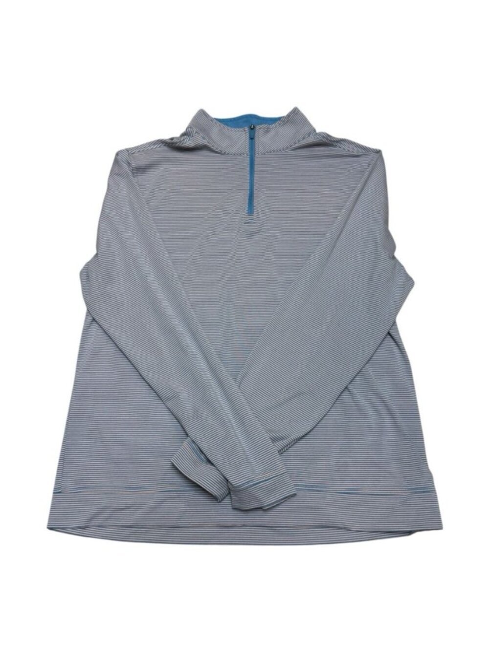 Southern Tide Tide to Trail Quarter Zip Pullover Mens L Blue Stripe Stretch